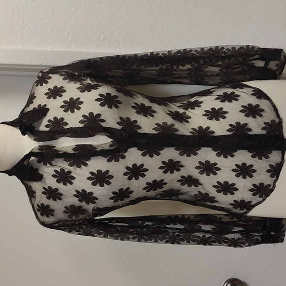 No brand Tops - Openwork Lace Vintage Blouse Size S